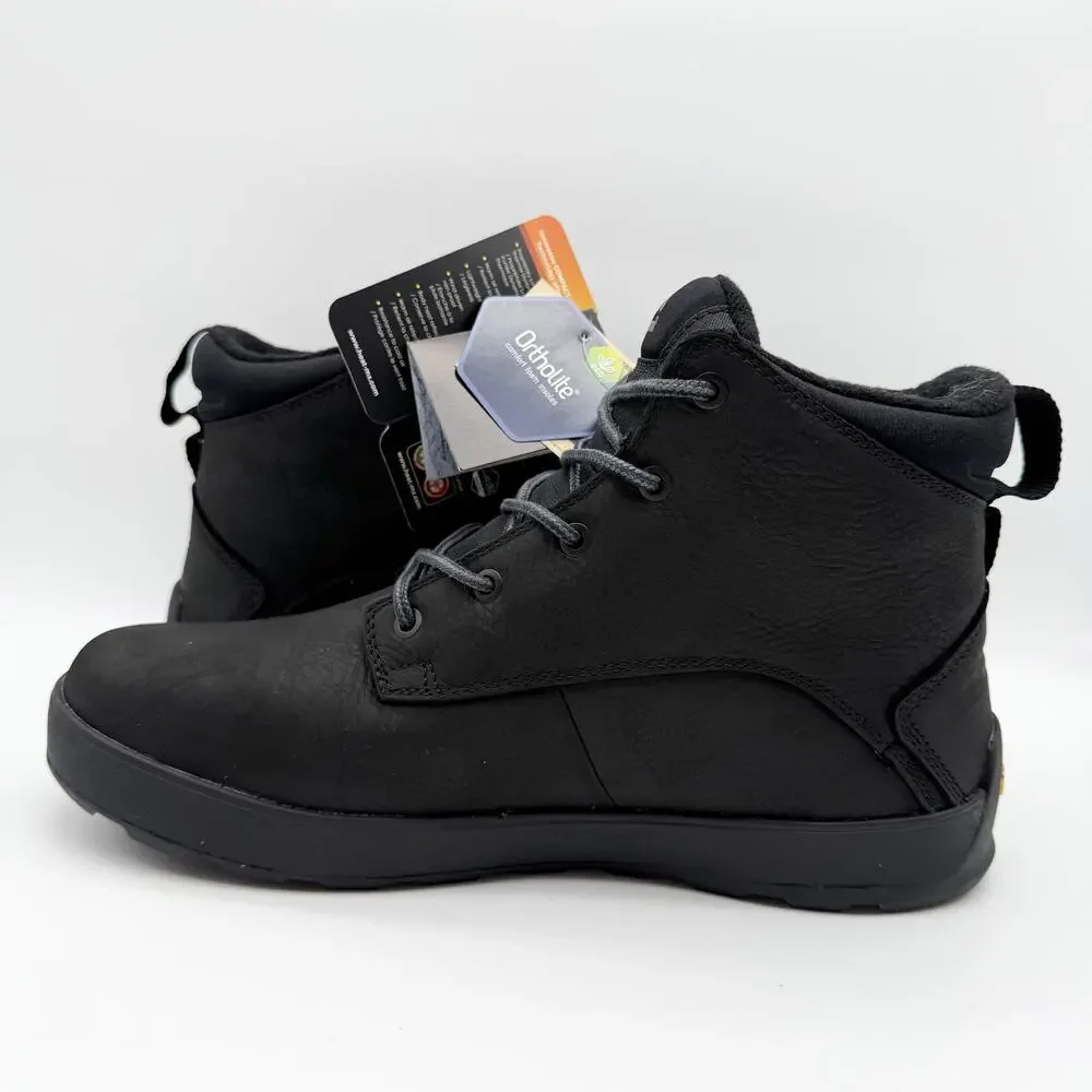 Kamik Mens Spencer Mid Boots US 11 EU 44 Black Leather Waterproof NIB
